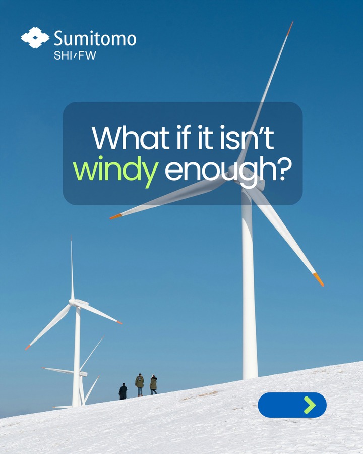 Energy storage carousel cover asking what happens when it is not windy enough